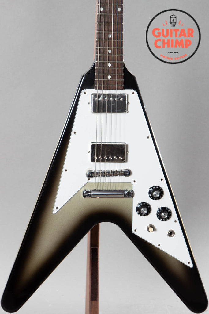 2022 Gibson Custom Shop Limited Run 70s Flying V VOS Antique Silverburst