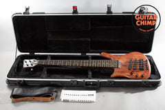 2005 Left-Handed Warwick Thumb Neck Thru NT-5 String Bass – Made in Germany | Includes Hard-Shell Case