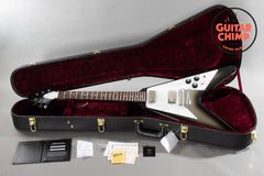 2022 Gibson Custom Shop Limited Run 70s Flying V VOS Antique Silverburst