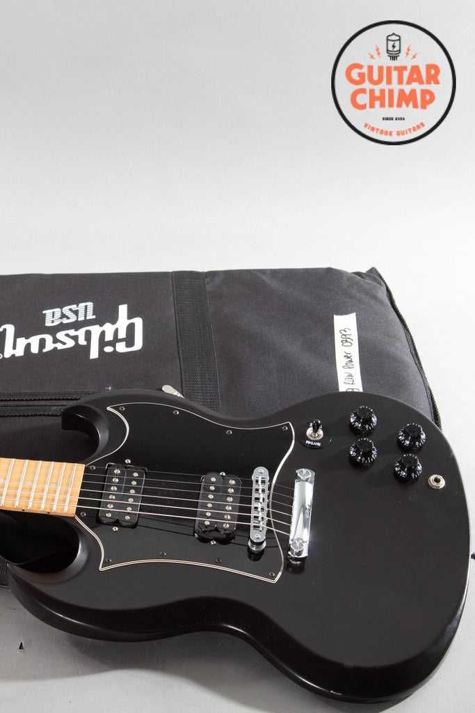 2009 Gibson SG Raw Power Satin Ebony – '57 Classic Pickups | All-Maple Construction | Gig Bag Included