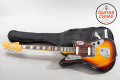 2002 Fender Japan Jaguar JG66B ’66 Reissue 3-Tone Sunburst Block Inlays | Very Good Condition