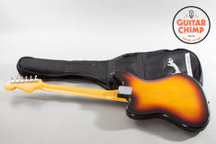 2002 Fender Japan Jaguar JG66B ’66 Reissue 3-Tone Sunburst Block Inlays | Very Good Condition