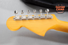 2002 Fender Japan Jaguar JG66B ’66 Reissue 3-Tone Sunburst Block Inlays | Very Good Condition
