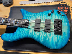 2023 Spector USA NS-2 4-String Bass Blue Burst Quilt Top | HAZ 18V Pre-Amp | Original Case