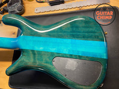 2023 Spector USA NS-2 4-String Bass Blue Burst Quilt Top | HAZ 18V Pre-Amp | Original Case