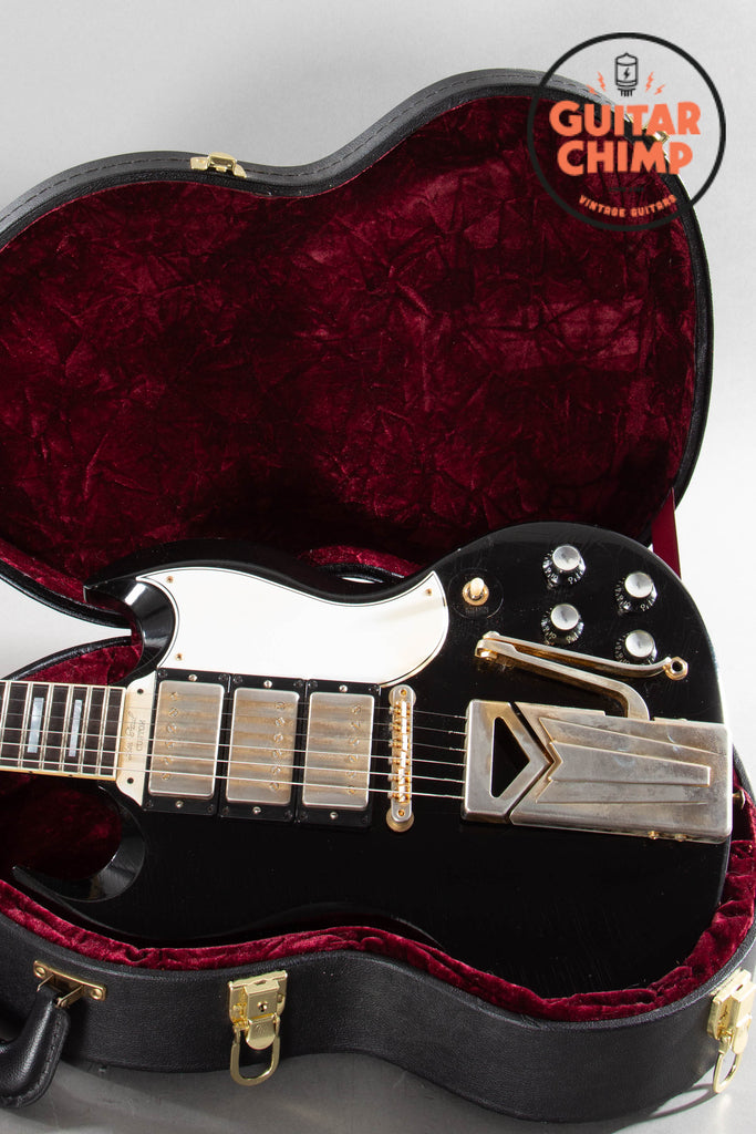2021 Gibson Custom Shop 60th Anniversary ‘61 Les Paul SG Custom Ultra Light Aged Black | Original Case & COA Included