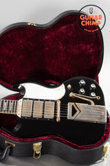 2021 Gibson Custom Shop 60th Anniversary ‘61 Les Paul SG Custom Ultra Light Aged Black | Original Case & COA Included