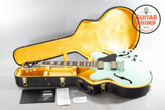2016 Gibson Memphis ES-345 ’64 Reissue – Sea Foam Green, MHS Pickups, Varitone, w/ OHSC & COA