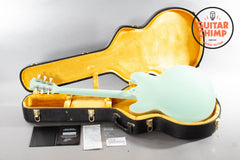 2016 Gibson Memphis ES-345 ’64 Reissue – Sea Foam Green, MHS Pickups, Varitone, w/ OHSC & COA