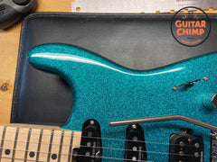 Charvel Pro-Mod San Dimas Style 1 HSS with Floyd Rose Aqua Flake | Seymour Duncan Pickups | Excellent Condition | Original Gig Bag Included