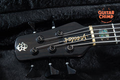 2017 Spector USA NS-5XL 5-String Bass – Black Quilt, EMG/HAZ 9V, w/ OHSC