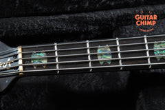 2017 Spector USA NS-5XL 5-String Bass – Black Quilt, EMG/HAZ 9V, w/ OHSC