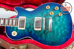 2020 Gibson Les Paul Standard Goryo Yuto Trans Blue Burst Quilt Top – Rare Japan-Only Model