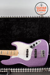2017 Fender Limited Edition Adam Clayton Jazz Bass Purple Sparkle w/ OHSC β Mint!