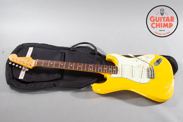 1997 Fender Japan '62 Vintage Reissue ST62-70TX Stratocaster Rebel Yellow Texas  Special Pickups