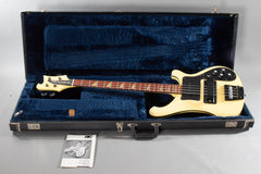 1986 Rickenbacker 4003 BT White with Black Trim and Hardware