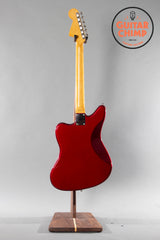 2006 Fender Japan Jaguar JG66-93 Old Candy Apple Red Matching Head-stock
