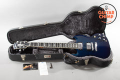2005 Gibson SG Supreme Midnight Blue Burst AAA Flame Top – Original Case