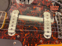 2002 Fender Japan Jaguar JG66B ’66 Reissue 3-Tone Sunburst Block Inlays | Very Good Condition