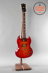 2008 Gibson Custom Shop SG Elegant Quilt Top Fire Mist