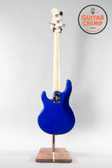 2019 Ernie Ball Music Man Stingray Short Scale Bass Black Ultramarine Blue
