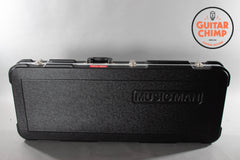 2019 Ernie Ball Music Man Stingray Short Scale Bass Black Ultramarine Blue