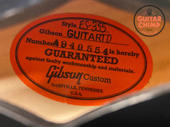 2025 Gibson Custom Shop ES-355 ’59 Reissue Black | Original Hard-Shell Case | Certificate of Authenticity