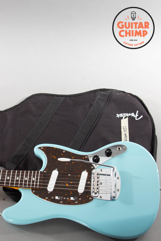 2010 Fender Japan MG69 Mustang ’69 Reissue Sonic Blue w/ Gig Bag – Near Mint