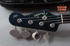 2004 Fender CIJ Aerodyne AJB-80M/DJ Jazz Bass – Gun Metal Blue, Rare 32" Scale
