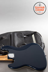 2004 Fender CIJ Aerodyne AJB-80M/DJ Jazz Bass – Gun Metal Blue, Rare 32" Scale