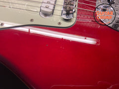 2006 Fender Japan Jaguar JG66-93 Old Candy Apple Red Matching Head-stock