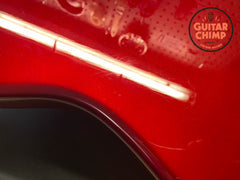 2006 Fender Japan Jaguar JG66-93 Old Candy Apple Red Matching Head-stock