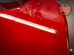 2006 Fender Japan Jaguar JG66-93 Old Candy Apple Red Matching Head-stock