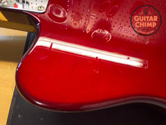 2006 Fender Japan Jaguar JG66-93 Old Candy Apple Red Matching Head-stock
