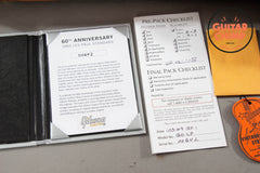 2020 Gibson Custom Shop 60th Anniversary '60 Les Paul V1 Reissue – Deep Cherry Sunburst – VOS