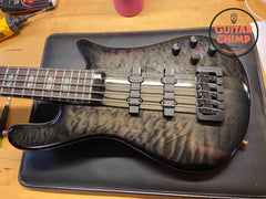 2017 Spector USA NS-5XL 5-String Bass – Black Quilt, EMG/HAZ 9V, w/ OHSC