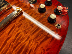 2008 Gibson Custom Shop SG Elegant Quilt Top Fire Mist