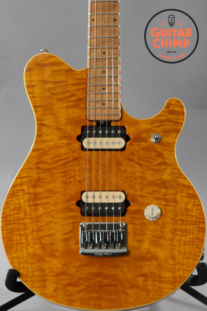1993 Ernie Ball Music Man EVH Eddie Van Halen Hardtail Trans Gold Quilt