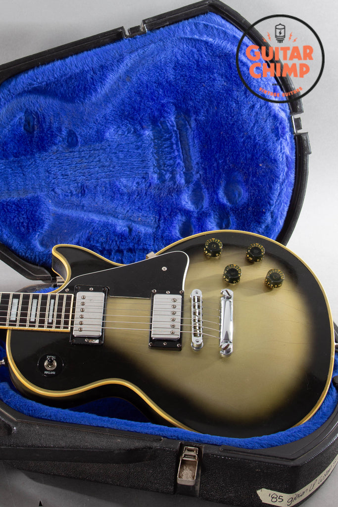 1985 Gibson Les Paul Custom Silverburst w/ Tim Shaw Pickups & Original Chainsaw Case