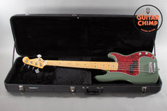 2017 Fender American Pro Precision P Bass V 5- String Bass Guitar Antique Olive