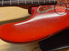 1965 Fender Jazz Bass – Dakota Red w/ Matching Headstock, Original Pickups, OHSC