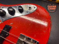 1965 Fender Jazz Bass – Dakota Red w/ Matching Headstock, Original Pickups, OHSC