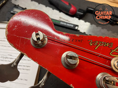 1965 Fender Jazz Bass – Dakota Red w/ Matching Headstock, Original Pickups, OHSC