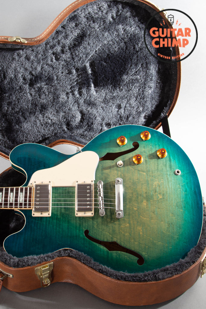 2018 Gibson ES-335 Figured – Aquamarine w/ OHSC & COA