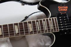 2011 Gibson USA Les Paul Classic Double Cutaway – Black Japan Exclusive w/ OHSC