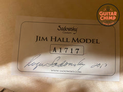 2017 Sadowsky Jim Hall Model Bora Blue Burst