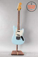 2012 Fender Japan MG-65 Mustang '65 Reissue Daphne Blue w/ Original Gig-Bag