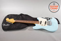 2012 Fender Japan MG-65 Mustang '65 Reissue Daphne Blue w/ Original Gig-Bag