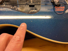 2004 Fender CIJ Aerodyne AJB-80M/DJ Jazz Bass – Gun Metal Blue, Rare 32" Scale