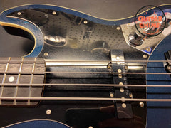 2004 Fender CIJ Aerodyne AJB-80M/DJ Jazz Bass – Gun Metal Blue, Rare 32" Scale